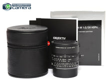 Load image into Gallery viewer, Leica Summicron-M 28mm F/2 ASPH. Lens Matte Black Paint 11725 *BRAND NEW*