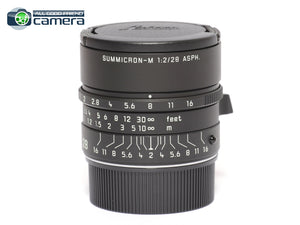 Leica Summicron-M 28mm F/2 ASPH. Lens Matte Black Paint 11725 *BRAND NEW*