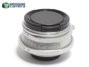 Voigtlander Colar-Skopar 28mm F/3.5 Lens w/Leica L39 to M Adapter *MINT*