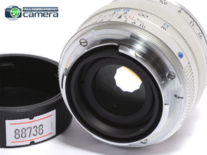 Zeiss C Sonnar 50mm F/1.5 T* Lens Silver Leica M Mount *MINT*