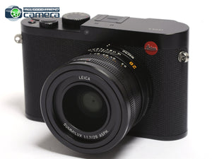 Leica Q Digital Camera Black w/Summilux 28mm F/1.7 Lens 19000 *EX+ in Box*