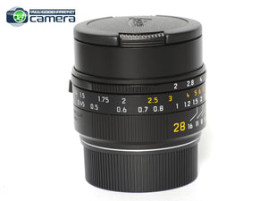 Leica Summicron-M 28mm F/2 ASPH. III Lens Black 2023 Version 11618 *BRAND NEW*