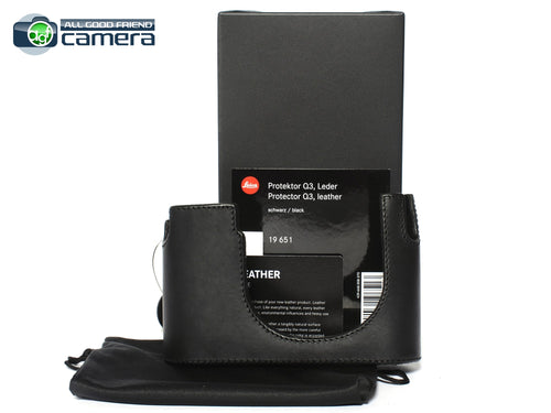 Leica Leather Protector / Half Case Black 19651 for Q3 Camera *BRAND NEW*
