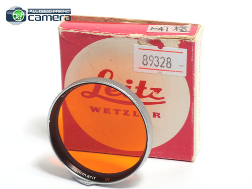Leica Leitz E41 Or Orange Filter for Summarit 50/1.4 Steel Rim 35/1.4 *NEW*