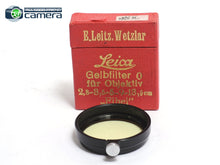 Load image into Gallery viewer, Leica Leitz A36 0 Yellow Slip-on Filter Black *MINT in Box*