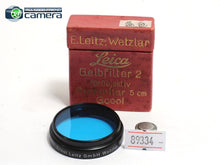 Load image into Gallery viewer, Leica Leitz A36 Bl Blue Slip-on Filter Black *NEW*