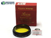 Load image into Gallery viewer, Leica Leitz A36 1 Yellow Slip-on Filter Black *MINT in Box*