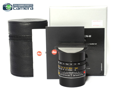 Leica Summicron-M 35mm F/2 ASPH. Lens Black 11673 *MINT in Box*