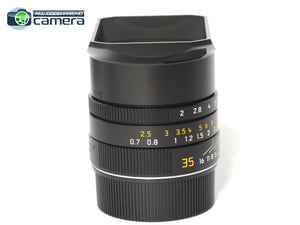 Leica Summicron-M 35mm F/2 ASPH. Lens Black 11673 *MINT in Box*