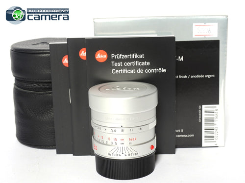 Leica Summarit-M 50mm F/2.4 ASPH. E46 Lens Silver 11681 *MINT in Box*