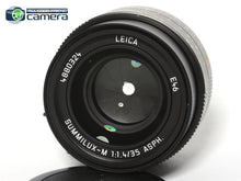 Load image into Gallery viewer, Leica Summilux-M 35mm F/1.4 ASPH. FLE II Lens Black 11726 *MINT in Box*