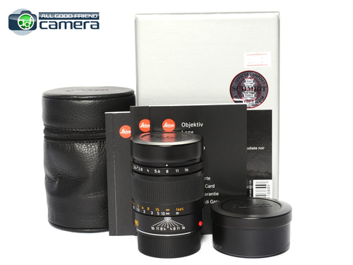 Leica Summarit-M 90mm F/2.4 E46 Lens 6Bit Black 11684 *MINT in Box*