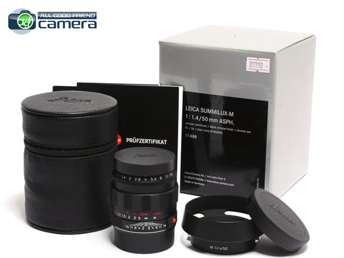 Leica Summilux-M 50mm F/1.4 ASPH. Lens Black Chrome Edition 11688 *NEW*