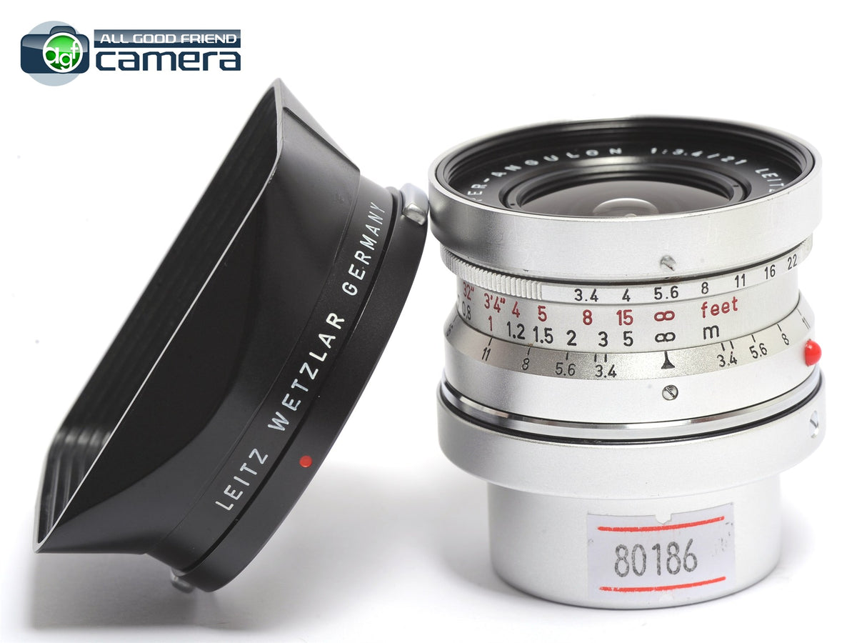 Leica Leitz Super-Angulon M 21mm F/3.4 Lens Silver *MINT-* – AGFCamera