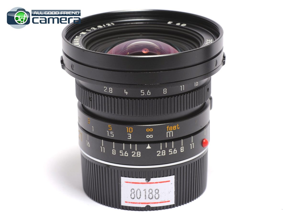 Leica Elmarit-M 21mm F2.8 E60 レンズ LEITZ Leica Elmarit M 21mm F/2.8 E60 Pre-A Black Lens Yr