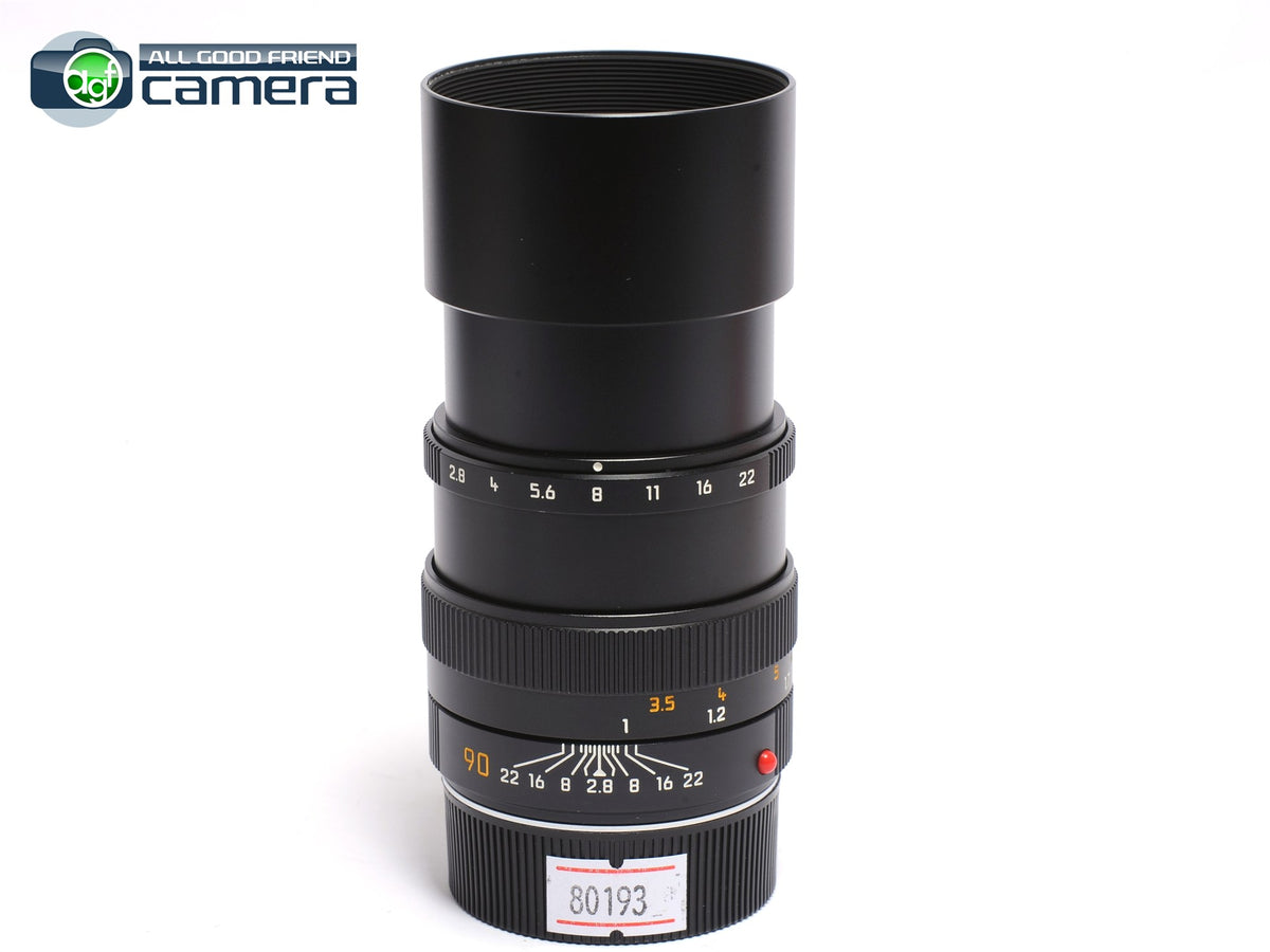 Leica Elmarit-M 90mm F/2.8 E46 Lens Black 11807 *EX+ in Box