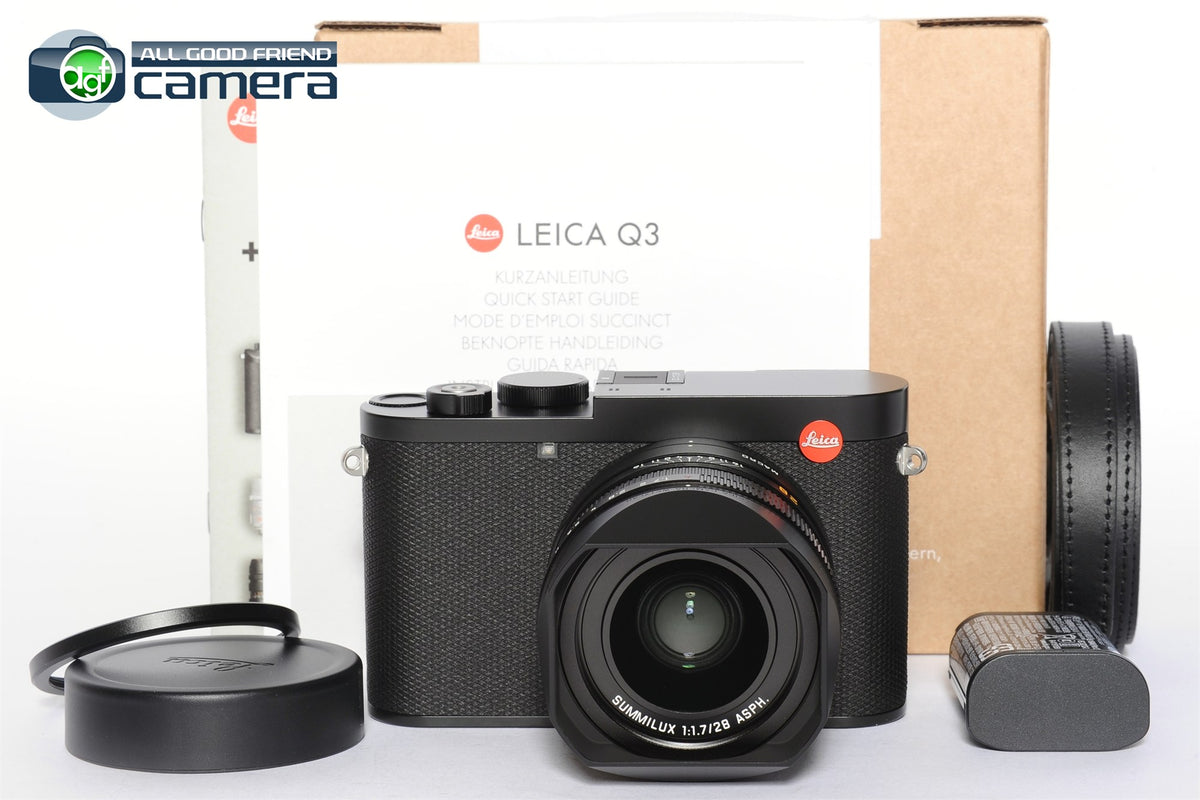 Leica Q3 28 Digital Camera Black 19080 w/Summilux 28mm F/1.7 Lens