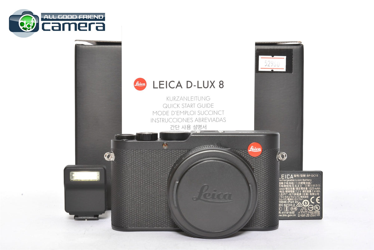 Leica D-Lux 8 Digital Camera Black 19191 *MINT in Box* – AGFCamera