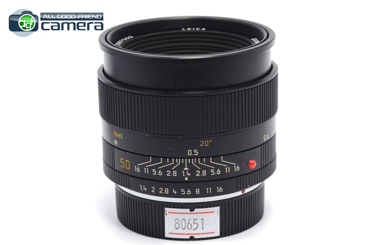 Leica Summilux-R 50mm F/1.4 E60 ROM Lens *EX* – AGFCamera
