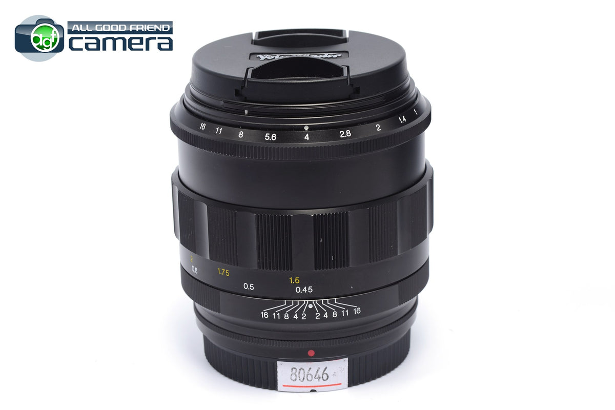 Voigtlander Nokton 50mm F/1.0 Lens Black Nikon Z-Mount *MINT- in