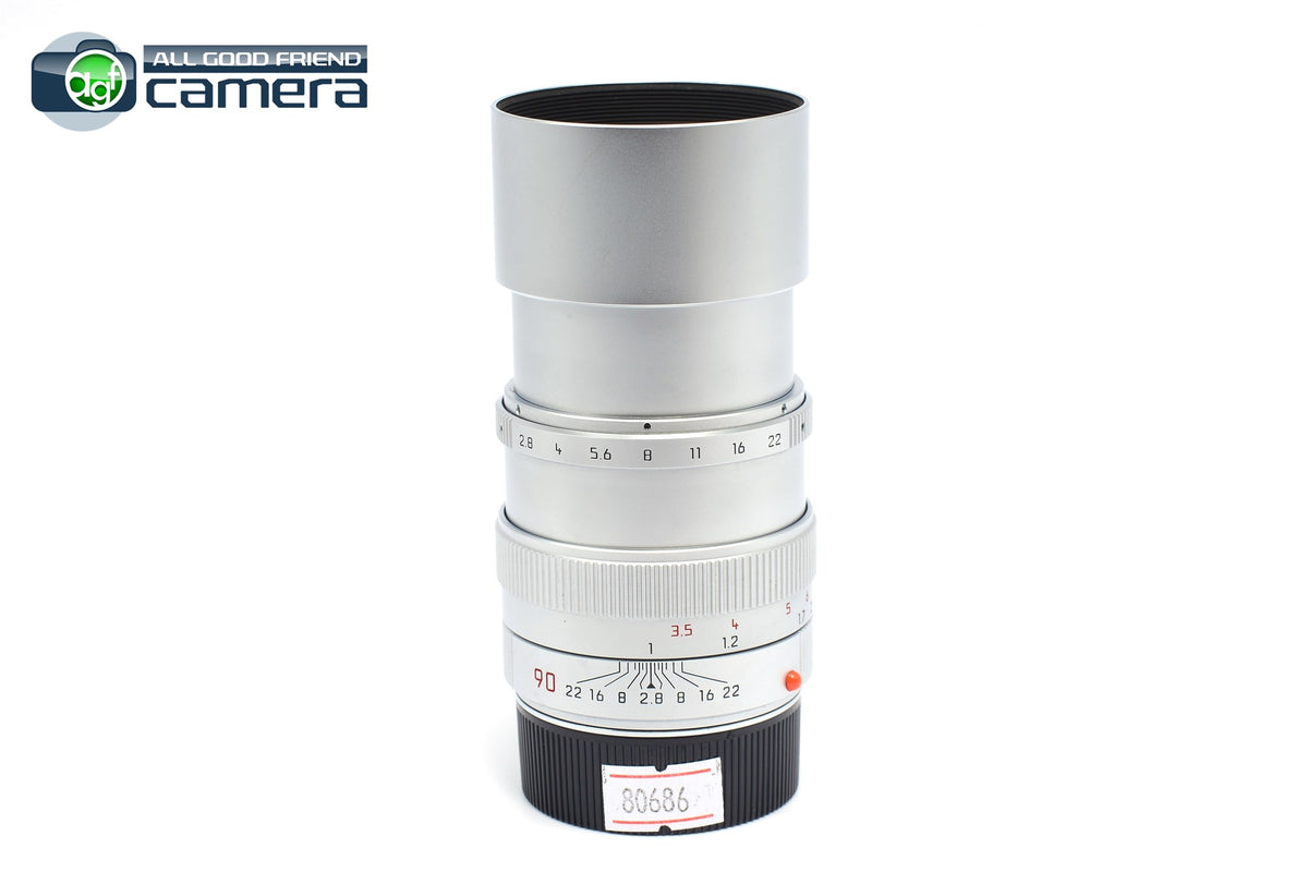 Leica Elmarit-M 90mm F2.8 E46 エルマリート Leica Elmarit-M 90mm F/2.8 E46 Lens Ver.2 Silver/Chrome *EX+*