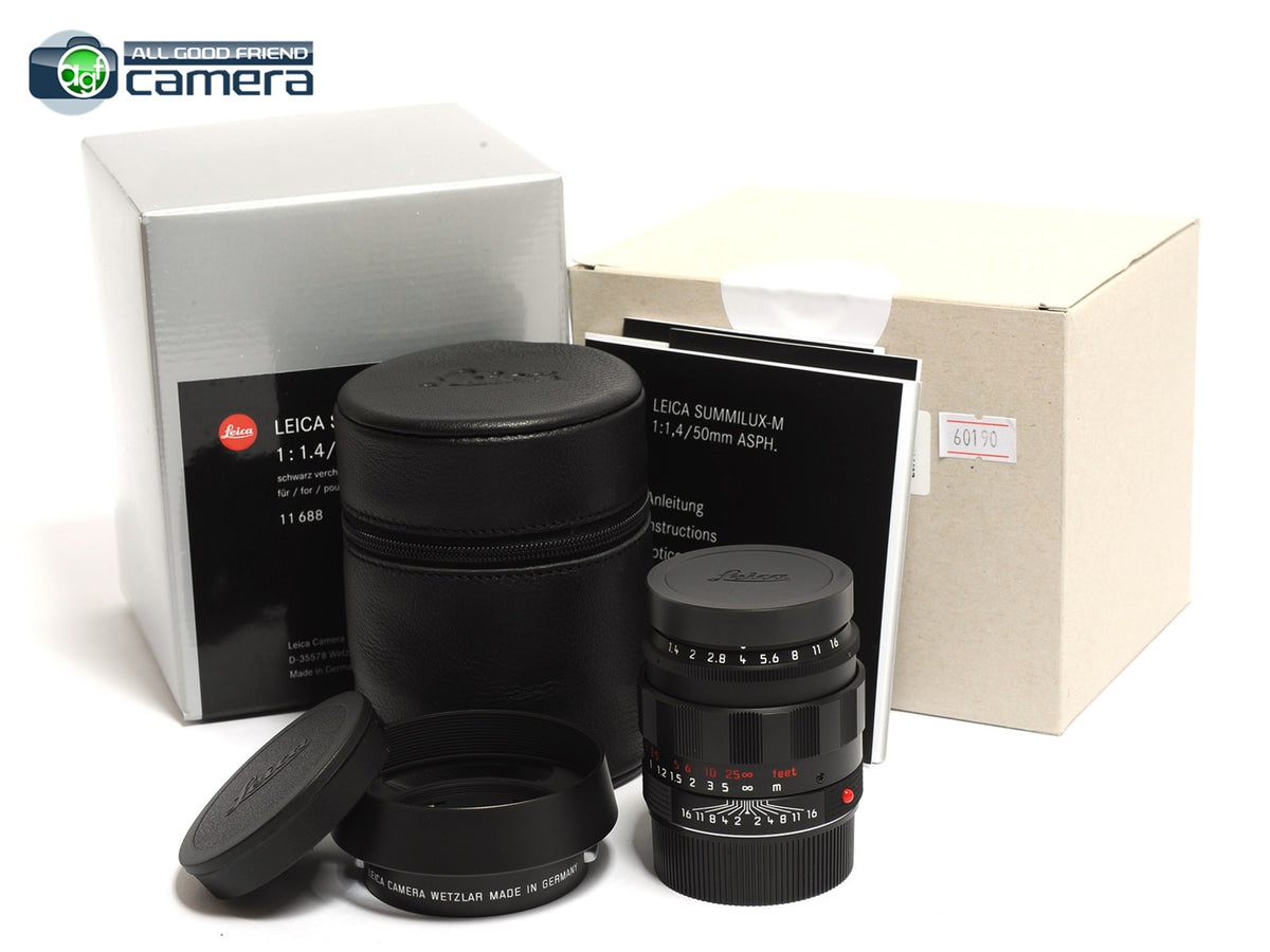 Leica Summilux-M 50mm F/1.4 ASPH. Lens Black Chrome Edition