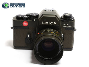 Leica R3 Electronic Safari Green Edition Camera w/R 50mm F/2 Lens *MINT-*