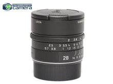 Load image into Gallery viewer, Leica Summicron-M 28mm F/2 ASPH. Lens Matte Black Paint 11725 *BRAND NEW*
