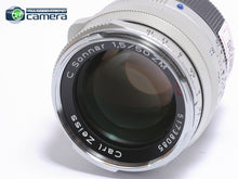 Load image into Gallery viewer, Zeiss C Sonnar 50mm F/1.5 T* Lens Silver Leica M Mount *MINT*