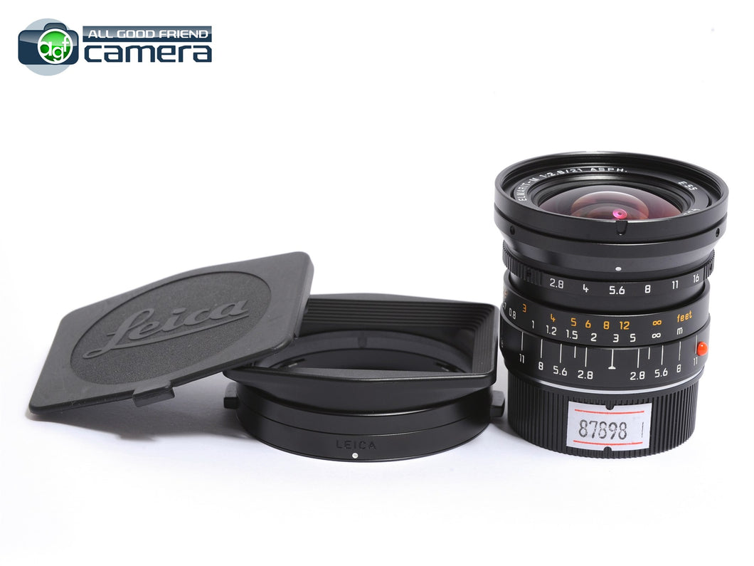 Leica Elmarit-M 21mm F/2.8 ASPH. 6Bit E55 Lens Black Late *MINT-*