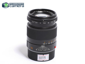 Leica Summarit-M 75mm F/2.5 Lens 6Bit Black 11645 *MINT-*