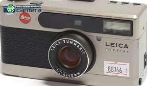 Leica Minilux Film P&S Camera w/Summarit 40mm Lens *EX+*