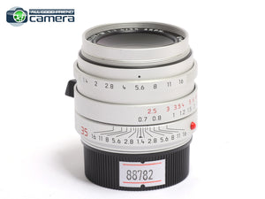 Leica Summilux-M 35mm F/1.4 ASPH. FLE 6Bit Lens Silver 11675 *MINT- in Box*