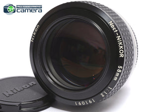 Nikon Noct-Nikkor 58mm F/1.2 Ai-S AiS Lens *EX+*