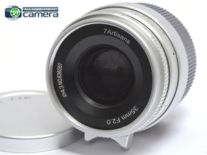 7Artisans 35mm F/2 Lens Leica M Mount *EX+*