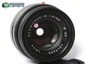 Leica Summicron-M 50mm F/2 Lens 6Bit Black 11826 *EX+ in Box*
