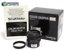 Load image into Gallery viewer, Voigtlander Color-Skopar 50mm F/2.5 Lens Leica LTM/L39 Screw Mount *MINT*
