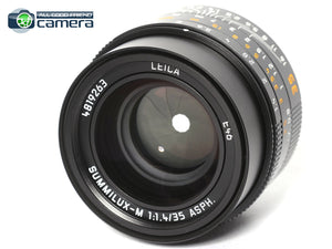 Leica Summilux-M 35mm F/1.4 ASPH. FLE II Lens Black 11726 *MINT in Box*