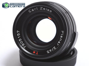 Contax G Planar 45mm F/2 T* Lens Black for G2