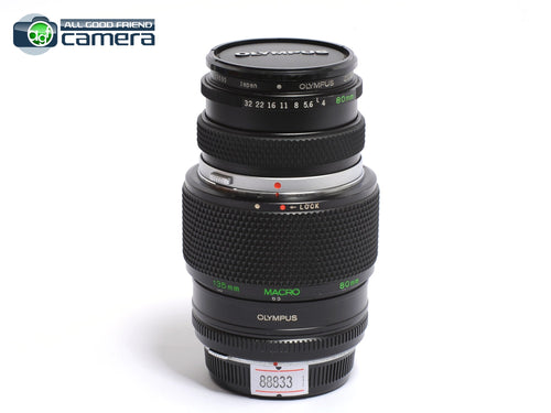 Olympus Zuiko Auto 1:1 Macro 80mm F/4 Lens w/65-116 Extension Tube
