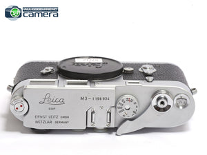 Leica M3 Film Rangefinder Camera Silver Single Stroke *MINT-*