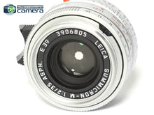 Load image into Gallery viewer, Leica Summicron-M 35mm F/2 ASPH. E39 Lens 6Bit Silver 11882 *EX+*