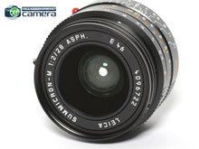Load image into Gallery viewer, Leica Summicron-M 28mm F/2 ASPH. E46 Lens Black 6Bit 11604 *MINT-*