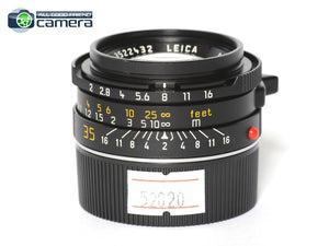 Leica Summicron-M 35mm F/2 E39 Lens Ver.4 'Bokeh King' Germany *EX+*