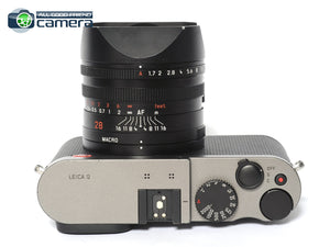 Leica Q Digital Camera Titanium Gray 19012 w/Summilux 28mm F/1.7 Lens