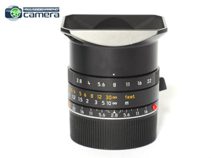 Leica Elmarit-M 28mm F/2.8 ASPH. E39 Lens Black 11677 *EX in Box*