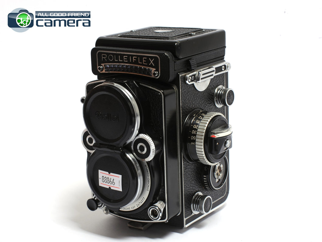 Rolleiflex 2.8F TLR Camera White Face w/Planar 80mm F/2.8 Lens