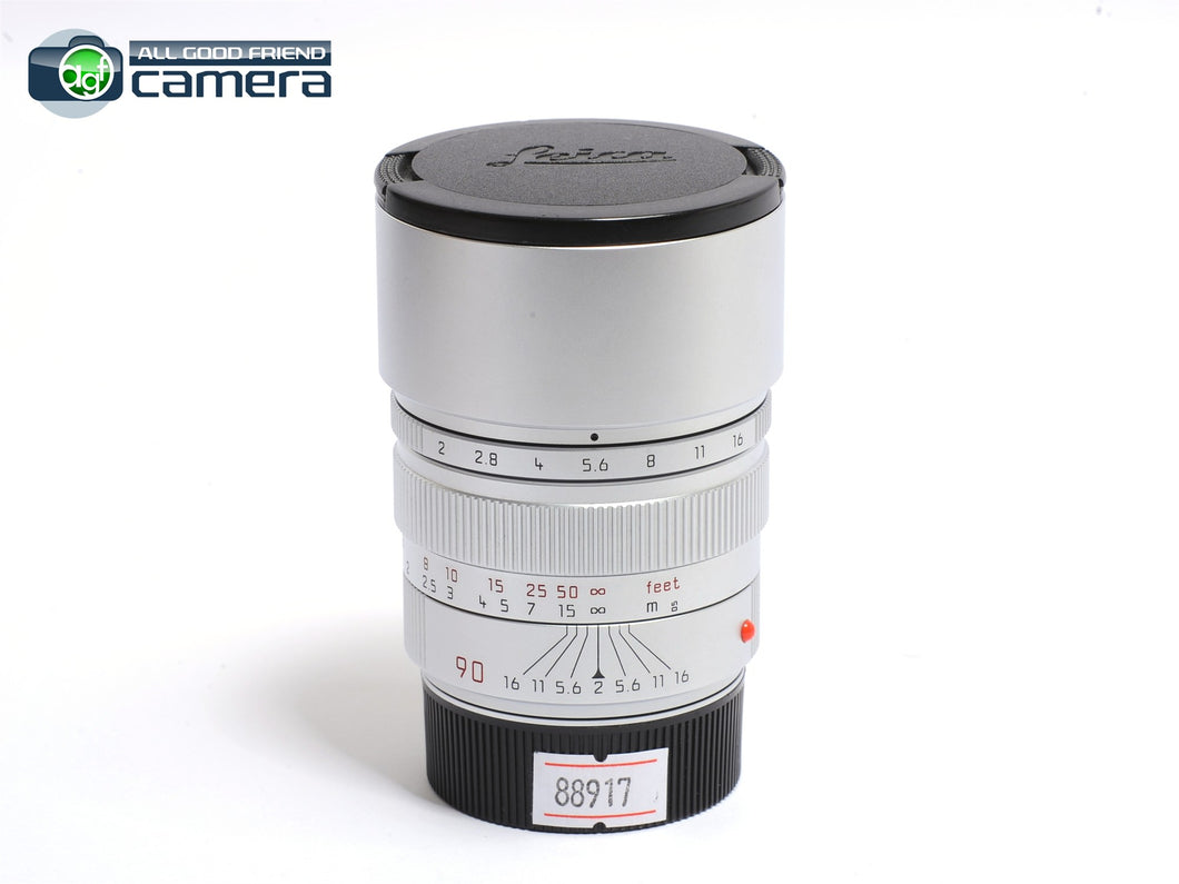 Leica Summicron-M 90mm F/2 E55 Lens Silver Pre-ASPH. *MINT-*