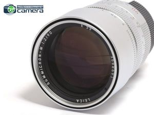 Leica Summicron-M 90mm F/2 E55 Lens Silver Pre-ASPH. *MINT-*
