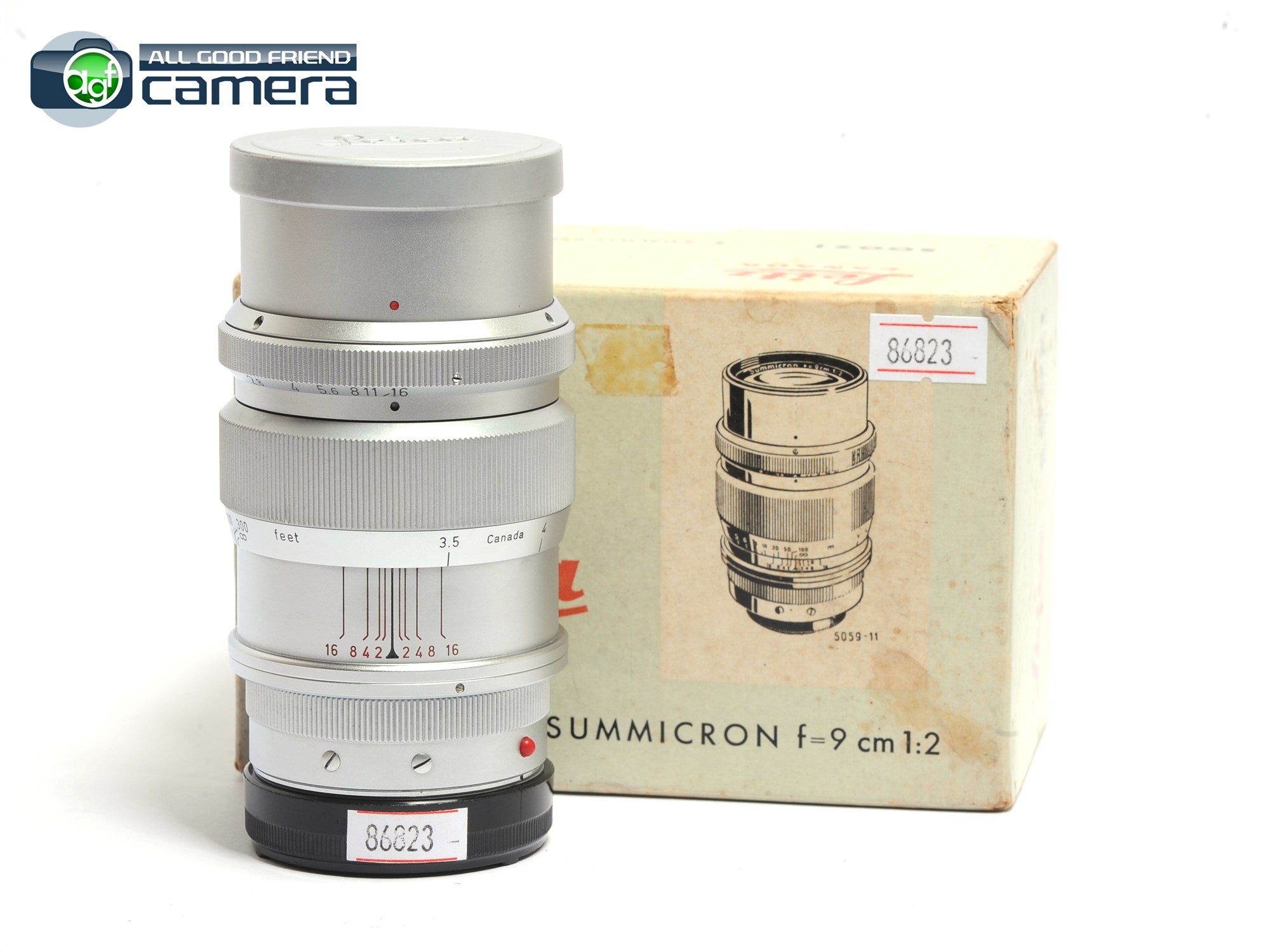 Leica Summicron 9cm 90mm F/2 Lens 1st Ver. M Mount Rare – AGFCamera